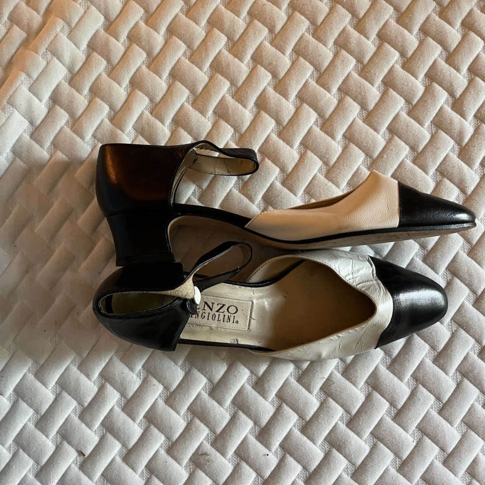 Vintage Enzo Angiolini color block pumps - Picture 2 of 4